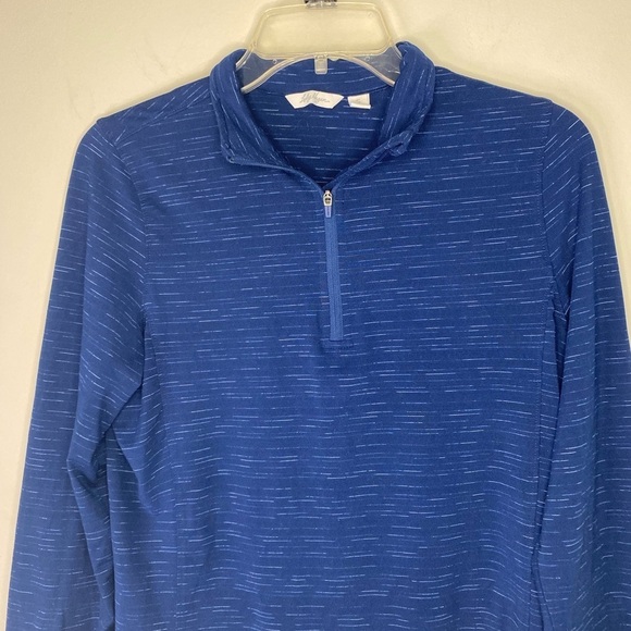 Women's Lady Hagen Blue Quarter Zip Long Sleeve Golf Pull Over Size Small - Picture 3 of 13